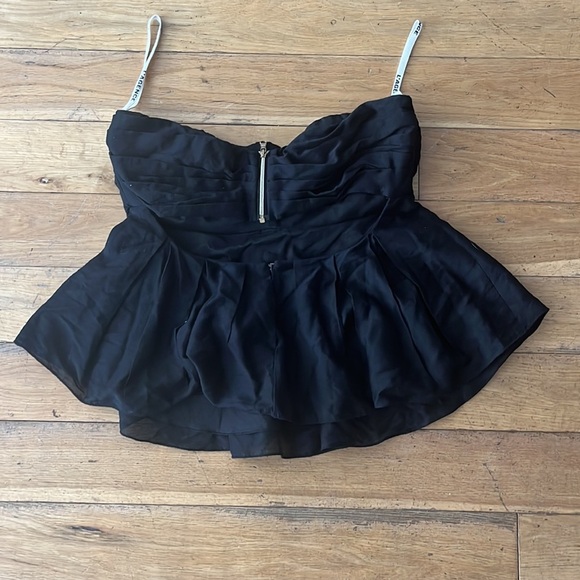 L’AGENCE strapless babydoll top size 2 - Picture 3 of 8